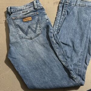 Women’s acid wash trouser